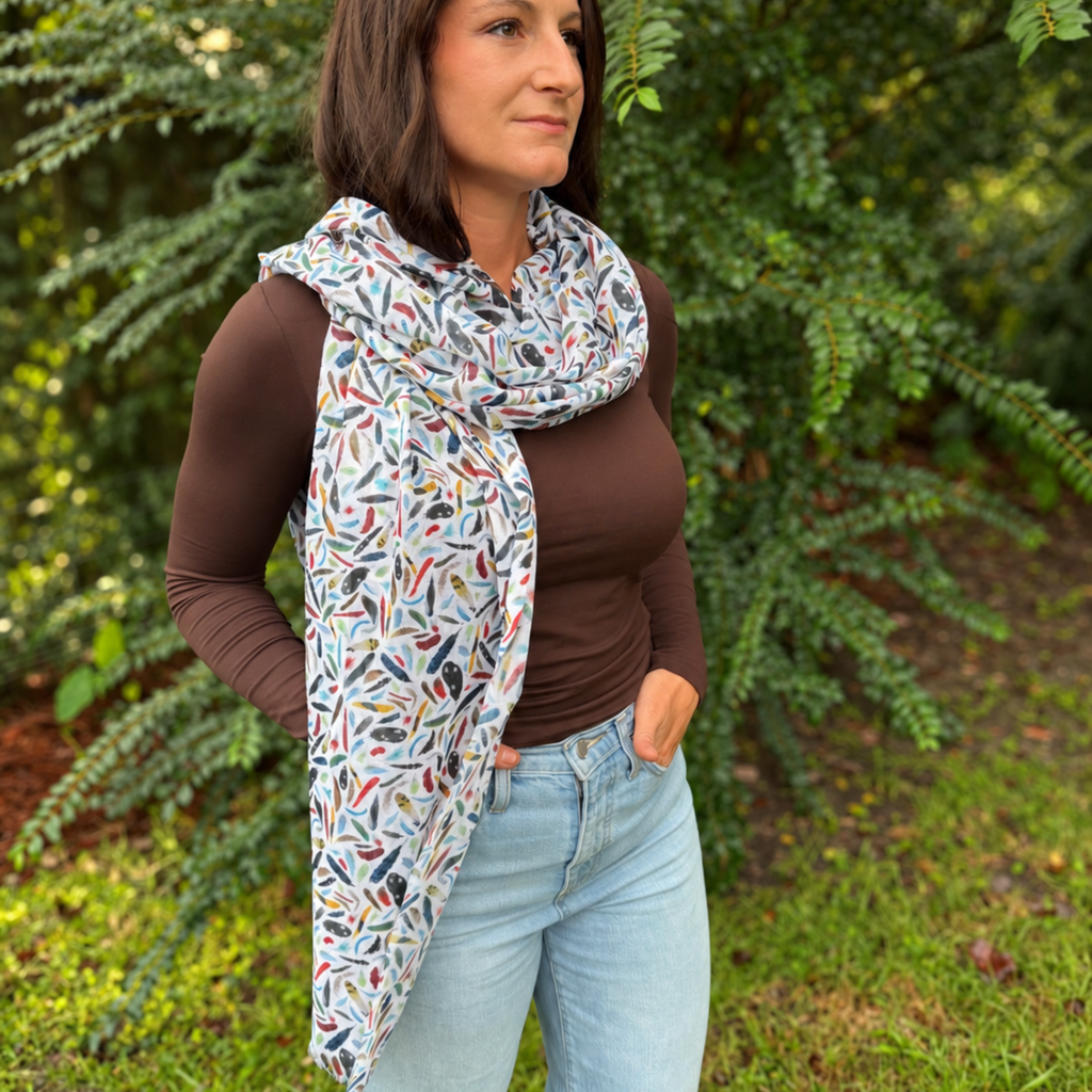 The Backyard Bird Lightweight Scarf