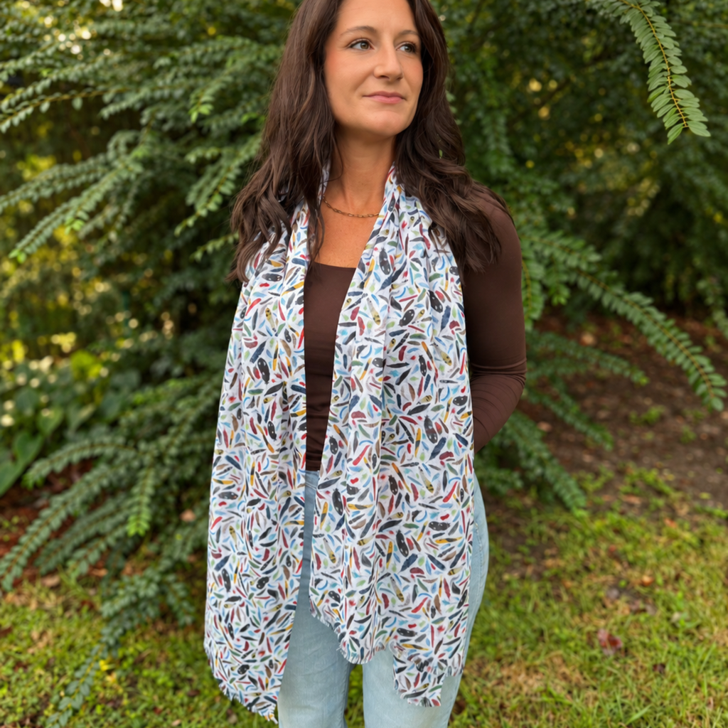 The Backyard Bird Lightweight Scarf