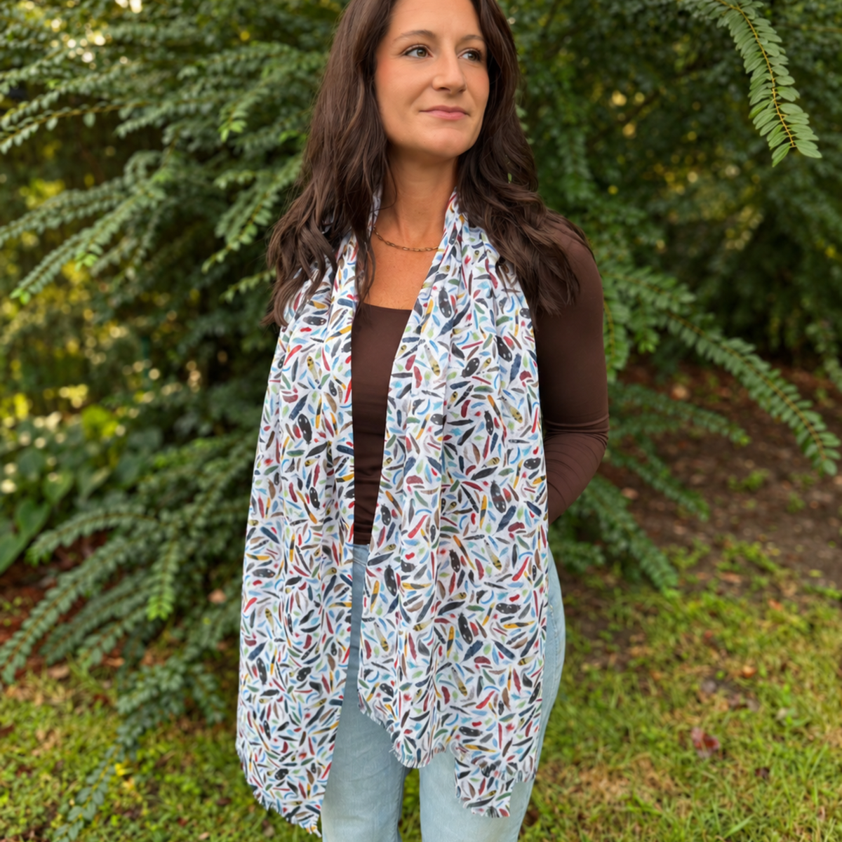 The Backyard Bird Lightweight Scarf