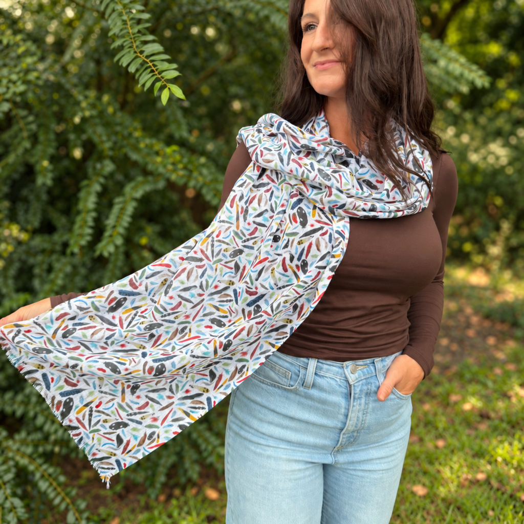 The Backyard Bird Lightweight Scarf