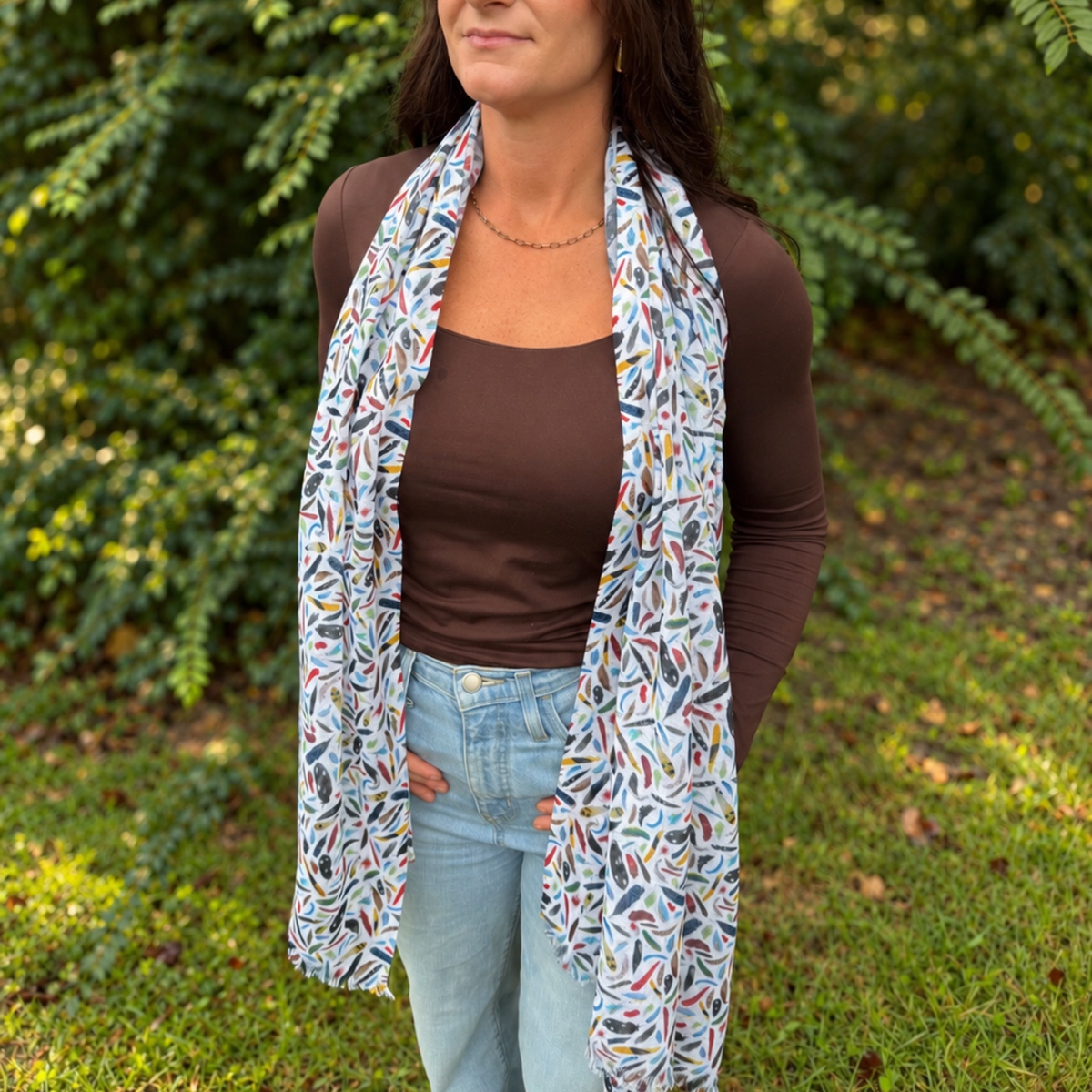 The Backyard Bird Lightweight Scarf