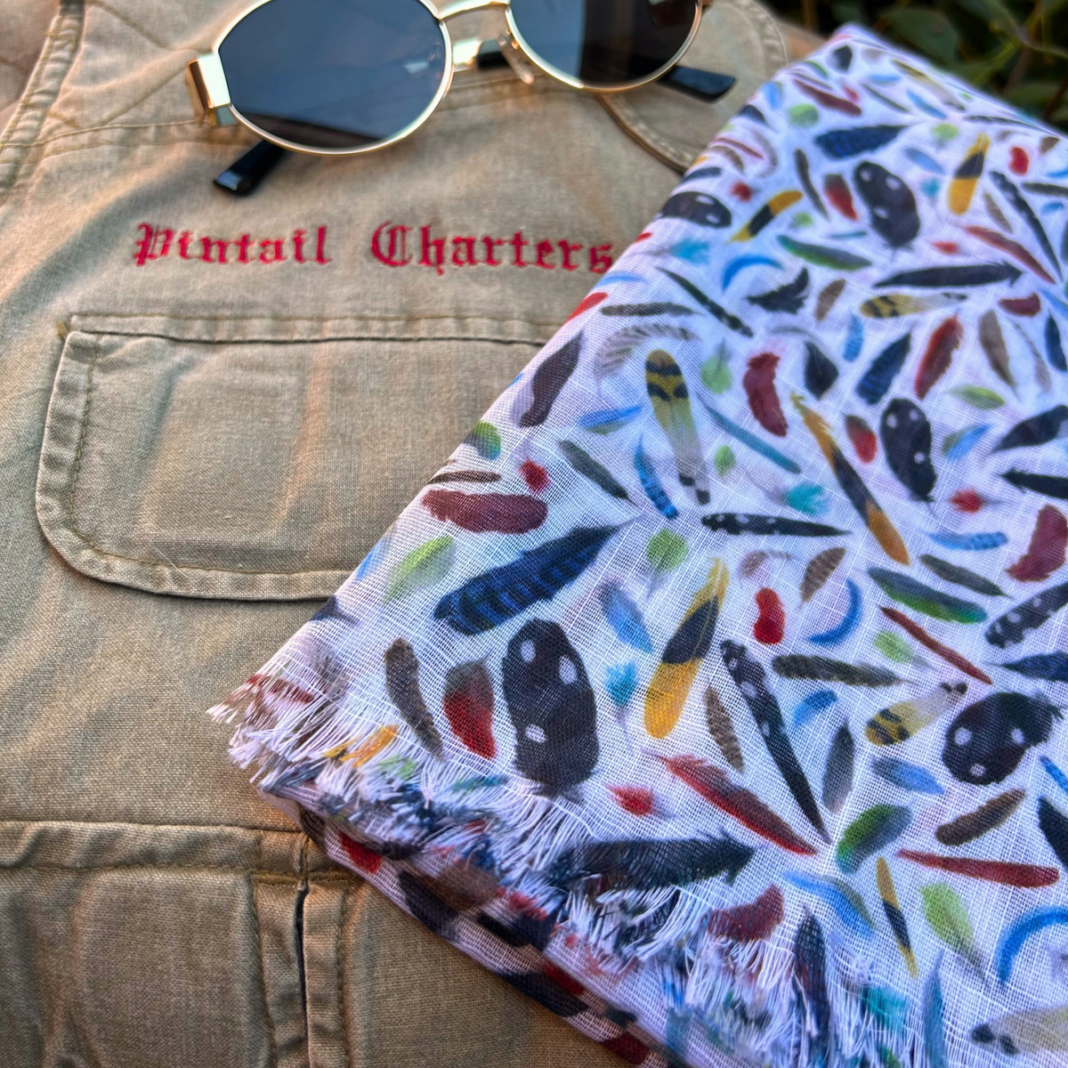 The Backyard Bird Lightweight Scarf