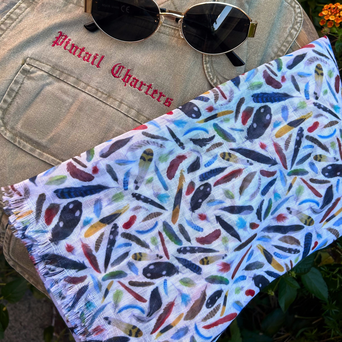The Backyard Bird Lightweight Scarf