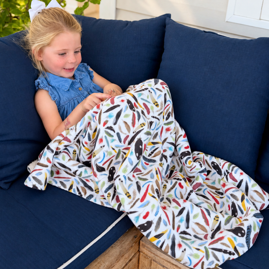 The Backyard Bird Sherpa Lap Blanket